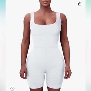 White Tank Top Romper